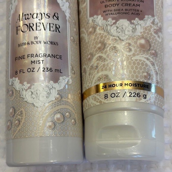 NEW Set! Bath & Body Works Always & Forever Fragrance Mist Ultimate Body Cream - Picture 3 of 8